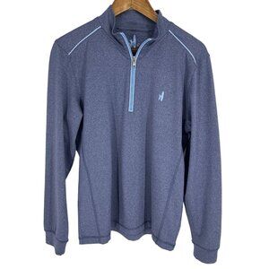 Johnnie-O Flex Prep-Formance 1/4 Zip Blue Long Sleeve Pullover Size S